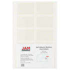 JAM Paper Self-Adhesive Business Card Holders - 2" x 3-1/2" - Clear - 30 Pack-English only packaging