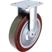 Kleton Caster, Rigid, 8" (203.2 Mm), Polyurethane, 1000 Lbs. (453.6 Kg.) - 4 Pack-Bolt Hole Size 3/8" (9.52 mm)