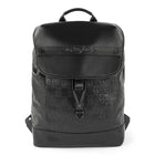 The Rolling Stones Paint it Black Collection Leather Backpack - Black-Black, leather