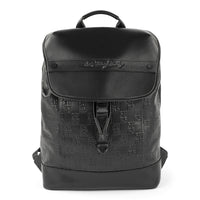 The Rolling Stones Paint it Black Collection Leather Backpack - Black-Black, leather