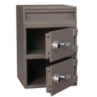 Gardex 2.0 cu.ft. + 2.4 cu.ft., Manual Combination Locks, Depository Safe with Individually-Secured Dual Compartments-All welded steel construction with 1/2" thick door, UL® listed mechanical combination lock and handle-operated boltwork