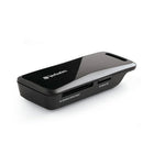 Verbatim USB-C Pocket Flash Memory Card Reader, Black-Memory card supported: microSD, microSDHC, microSDXC, SD, SDHC, SDXC, supports both UHS-I and UHS-II