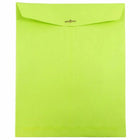 JAM Paper 10" x 13" Open End Catalog Coloured Envelopes with Clasp Closure - Ultra Lime Green - 50 Pack -Size: 10 x 13 inches