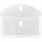 JAM Paper Plastic Envelopes with Hook & Loop #10 Booklet Wallet - 5.25" x 10" with 1" Expansion - Clear - 12 Pack -Quantity: 12 per pack , Velcro closure ensures opening is tightly closed, yet easy to open