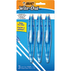 BIC Wite-Out Exact Liner, White, 3 Pack-Combines the feel of a pen with the benefits of a correction film