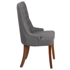 Flash Furniture HERCULES Paddington Series Tufted Chair - Grey Fabric - 2 Pack-Grey Fabric Upholstery