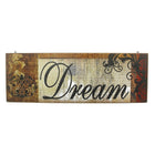Cathay Importers Assorted Rustic Canvas Wall Quotes (EC-24-0151)-Each panel is 5.5"H x 16"W x 1"D