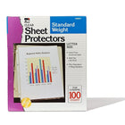 Charles Leonard Sheet Protectors, Top Loading with Binder Holes, 2.4 Mils Standard Weight, Letter Size, Clear, 200 Pack-Sheet protectors used for protecting important paperwork and documents