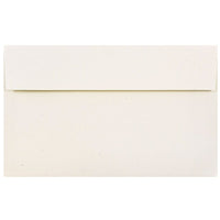 JAM Paper A10 Invitation Envelopes, 6 x 9.5, Milkweed Ivory Recycled, 100 Pack (3313g)-Milkweed genesis