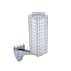 Azar Displays Pegboard Extension Display, 12" x 4", Clear (700231-CLR)-Clear Metal