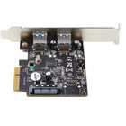 StarTech 2-Port USB PCIe Card with 10Gbps/Port-USB PCIe adapter card installs in full or low-profile PCIe 3.0 x4 slot and up, Bracket included, Backward compatible with  PCIe 2.0, Supports Win/Linux/macOS with auto drivers on Win 8 & up