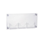 Azar Three-Pocket Bifold Wall Mount Brochure Holder (105584)-Brochure Holder