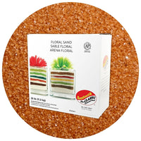 Sandtastik Floral Coloured Sand, 25 lb (11.3 kg) Box, Redwood-Coarse grain with natural sparkle throughout