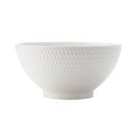 Maxwell & Williams Diamonds Noodle Bowl - 7" - White - 3 Pack-Dinnerware