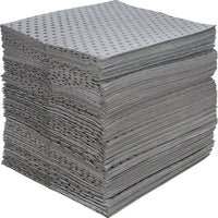 Zenith Safety Fine Fibre Sorbent Pads - Industrial Grade, Universal, 15" x 17", 35 Gal. Absorbancy, 100 /Pack - 100 Pack-Absorbency/Pkg. 35 Gal.