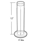 Azar Displays 12" x 2" Vertical Counter Bracelet Display, 4 Pack (900066)-Sits on 5" non-revolving base