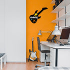 Truu Design Rock Band Guitar Photo Frame, 13 x 28.5 inches, Black-Two hangers, one located on the top and the other on the bottom