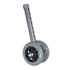 Drive Medical Heavy Duty Bariatric 5" Walker Wheels, Without Extension Legs, 2 Pack-Silver Vein, Rubber