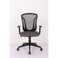 Brassex Angelo Desk Chair - Black/Grey-Small Parcel