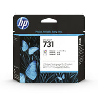 HP 731 Printhead-Ink Colour: Cyan, magenta, yellow, grey, photo black, matte black (2 colours per printhead)