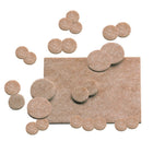 Scratch Guard Combo Pack Felt Pads - Beige - 25 Pack-1 each Felt pad, 4 each 1-1/2", 8 each 1", 12 each 3/4" diameter felt pads