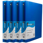 JAM Paper Plastic 3 Ring Binder, 1 Inch, Blue, 4 Pack (751T1bug)-Size: 1"