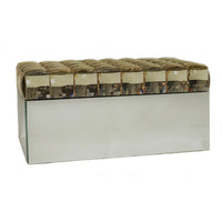Elegance Diamond Crystal Beaded Champagne Color Mirror Jewelry Box-Modern and meaningful decorative design perfect for home decor or office display, wedding ceremony, birthday part, festival greetings etc.