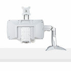 StarTech Adjustable Sit-Stand Monitor Arm Desk Mount with Keyboard and Mouse Tray-Compact sit-stand monitor arm features grommet or desk-clamp installation and fits easily into your workspace, including space-limited corners