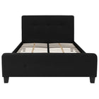 Flash Furniture Tribeca Full Size Tufted Upholstered Platform Bed - Black Fabric-Platform Bed