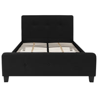 Flash Furniture Tribeca Full Size Tufted Upholstered Platform Bed - Black Fabric-Platform Bed
