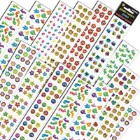 Silver Lead-Sandy Lion Jumbo Variety Assortment Q Stickers, 1960 Pack (SLSTEPJVQ)-Ages 1 - 12 years and grades infant - 6th