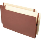 Pendaflex Premium Reinforced End Tab File Pockets - 5-1/4" Expansion - Legal Size - Redrope-Rip-proof gusset four times the strength of standard file pockets