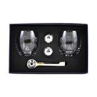 Splash Low Ball 5 Glass Set With 2 Chilling Balls And Tong Set-1 Gift Box