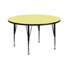 Flash Furniture 42" Round Thermal Laminate Activity Table, Yellow-Popular Round Activity Table