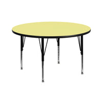Flash Furniture 42" Round Thermal Laminate Activity Table, Yellow-Popular Round Activity Table