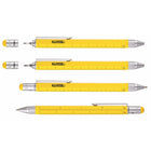 Troika Construction Multitasking Ballpoint Pen - Yellow-Centimeter and inch ruler