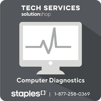 Staples Computer Diagnostic-Same-day service is available, call 1-877-258-0369