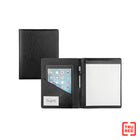 Staples Synthetic Leather Writing Case with Pad - Black-Black synthetic leather case holds everything you need for a professional look