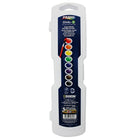 Dixon Prang WaterColours Oval Pans 8 Colours, 3 Pack (DIX00800)-Semi-moist waterColour formula and choice pigments blended with specially formulated binders and dispersing agents has kept Prang waterColours a leader in the art world.