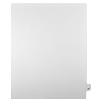 Mark Maker Legal Tabs - Letter Size - White - 1/25th cut - 25 tabs per package - 5 packages Pack - Number 73-White Single Tabs