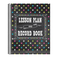 Teacher Created Resources Chalkboard Brights Lesson Plan and Record Book, 2 Pack (TCR3716)-Record Book/Lesson Planner