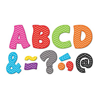Teacher Created Resources Chevron Fantastic Font 3" Magnetic Letters, 67 Pack (TCR77213)-Magnetic Letters/Decoration