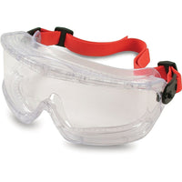 V-maxx Safety Goggles, Clear, Direct Vent Goggles, 10 Pack-Direct vent, Red Headband