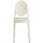 Nicer Furniture Louis XVI Ghost Side Chair - White - 4 Pack-Classic Victoria Inspired Chair. All Weather Use.