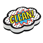 Ashley Productions Magnetic Whiteboard Eraser, Superhero Clean! 6 Pack-Size 3.75"