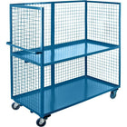 Kleton Wire Mesh Stock Truck, 2-Shelf, Steel, 20" x 63" x 75" (ML201)-No. of Shelves: 2
