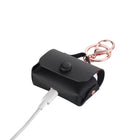 General Supply Goods + Co Vegan Leather AirPod Pro Case w Snap Enclosure and Carabiner - Black-A seamless fit that is easy to remove and install