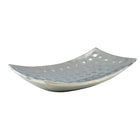 Tannex Cosmo Double Wall Rectangle Tray, 15 x 8.25"-Bolt hammered inside and full mirror finish