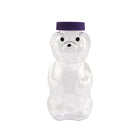 Sandtastik Honey Bear Sand Art Bottles, 4-Piece Set-8 oz honey bear shaped bottle with lid