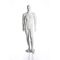 Can-Bramar RP Full Adult Male Mannequin, Matte White-Full adult male mannequin